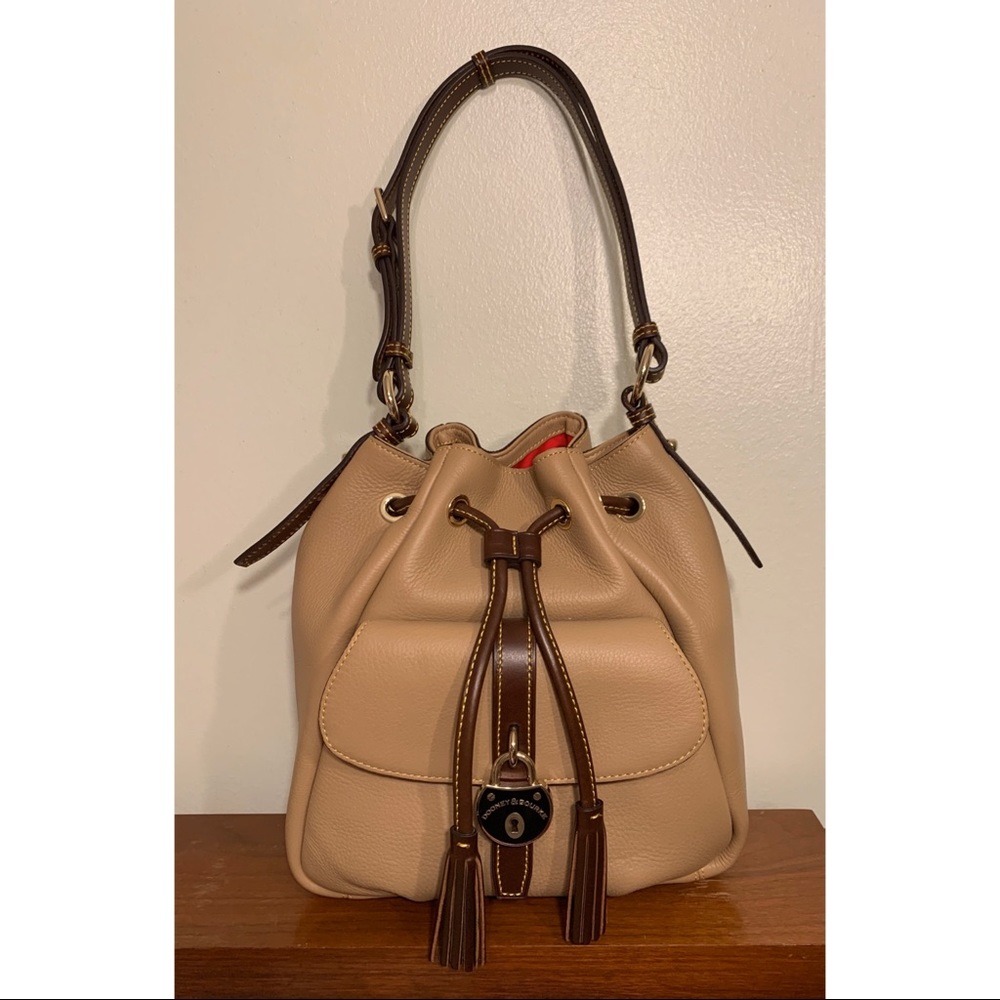 Dooney & Bourke Samba Tan Drawstring Bag